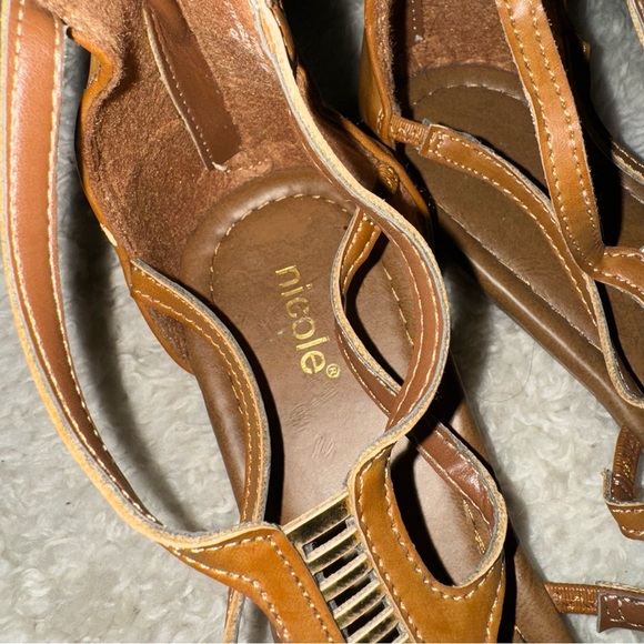 Nicole Light Brown Largo Gladiator Sandal Size 12 - Picture 6 of 10